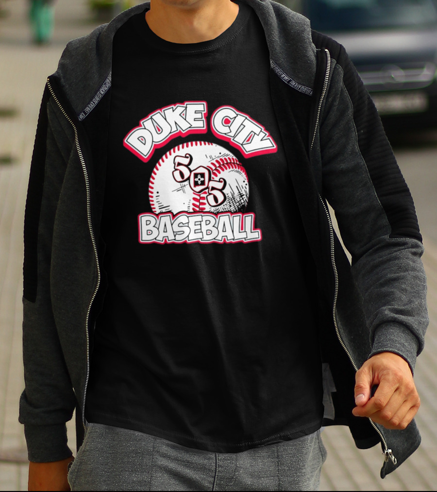 Duke City Baseball 505 Zia Symbol And Baseball T-Shirt
