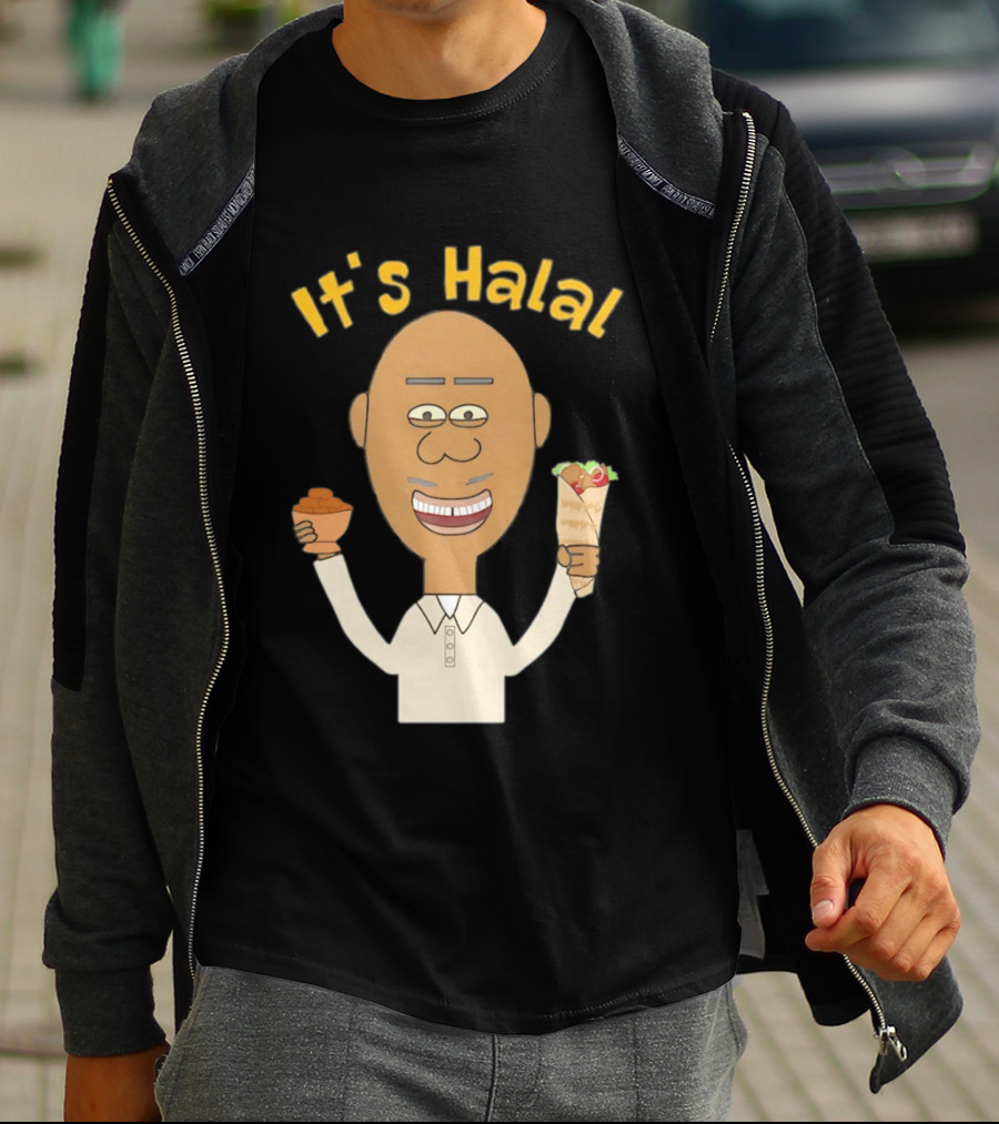 It's Halal Man With Dates And Kebab Celebrating Ramadan T-Shirt