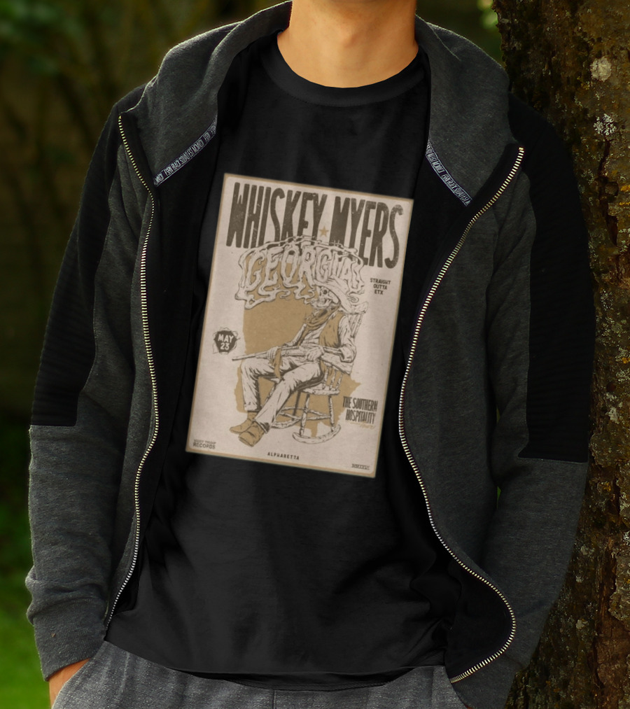 Whiskey Myers Georgia Tour May 23 Straight Outta ETX The Southern Hospitality Alpharetta 2026 T-Shirt