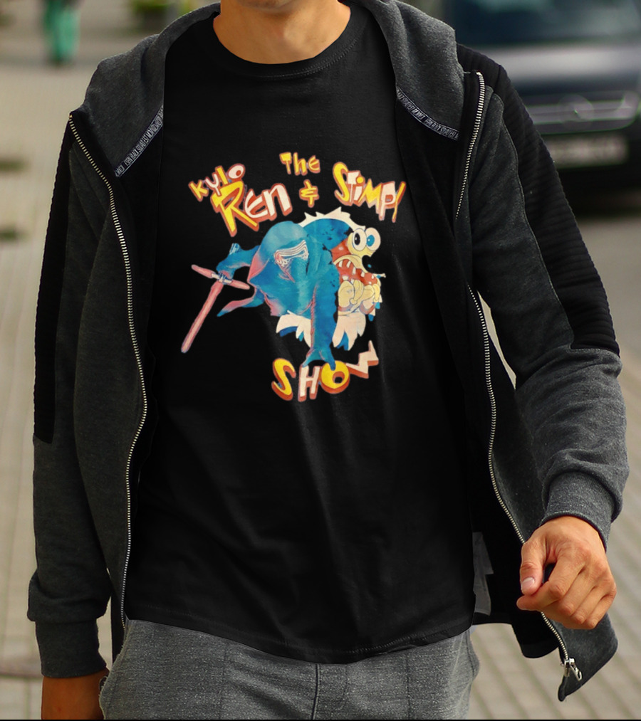 Kylo Ren And The Stimpy Show Star Wars Ren Stimpy Mashup T-Shirt