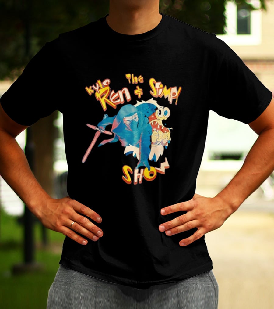 Kylo Ren And The Stimpy Show Star Wars Ren Stimpy Mashup T-Shirt