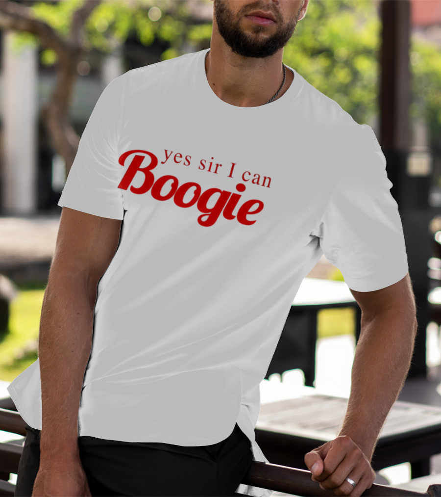 Yes Sir I Can Boogie Vintage Disco Embroidered T-Shirt