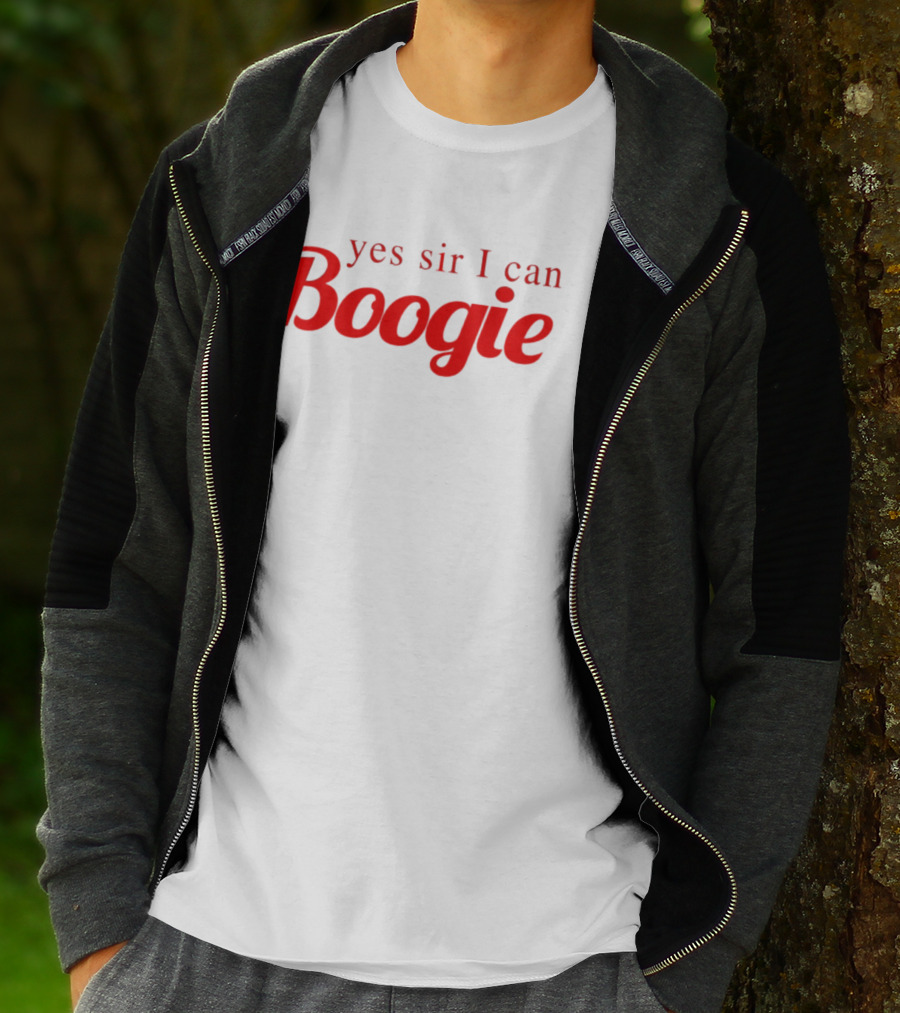 Yes Sir I Can Boogie Vintage Disco Embroidered T-Shirt