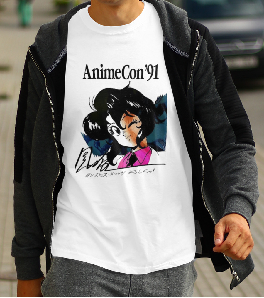 Anime Con '91 Character With Autograph And Japanese T-Shirt