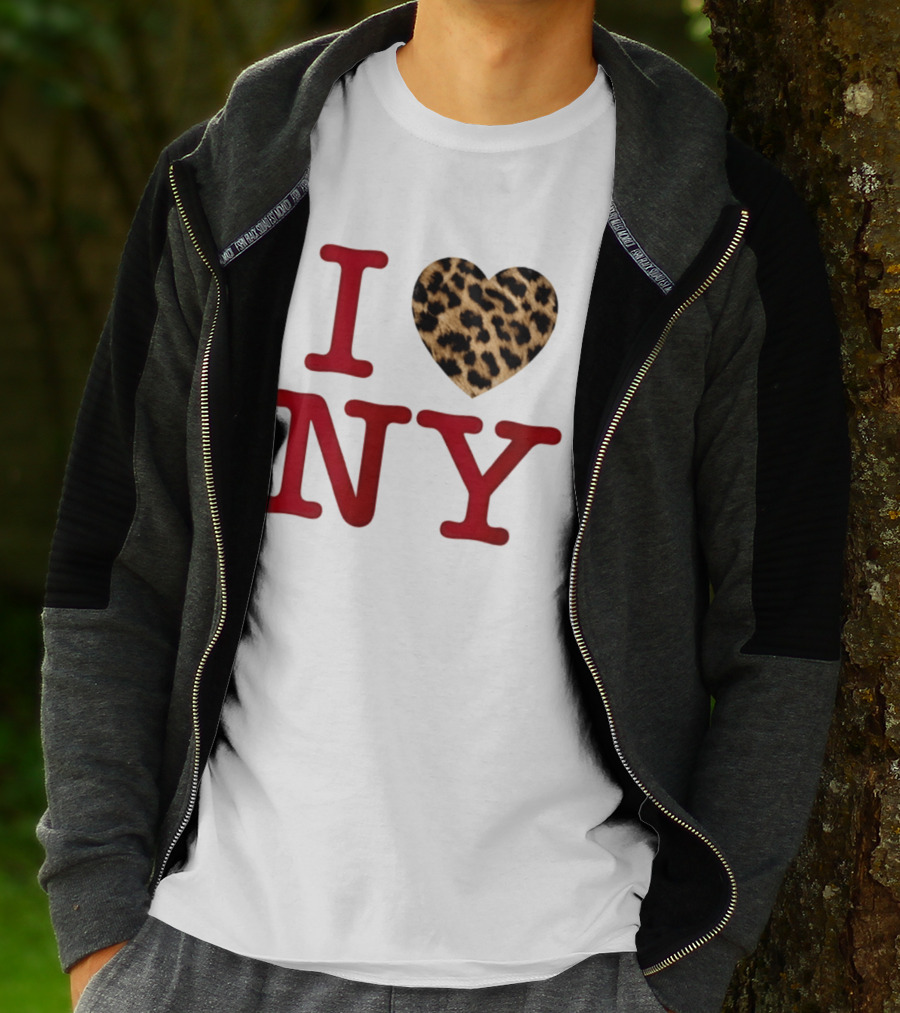 Latto Crave I Heart NY Leopard T-Shirt