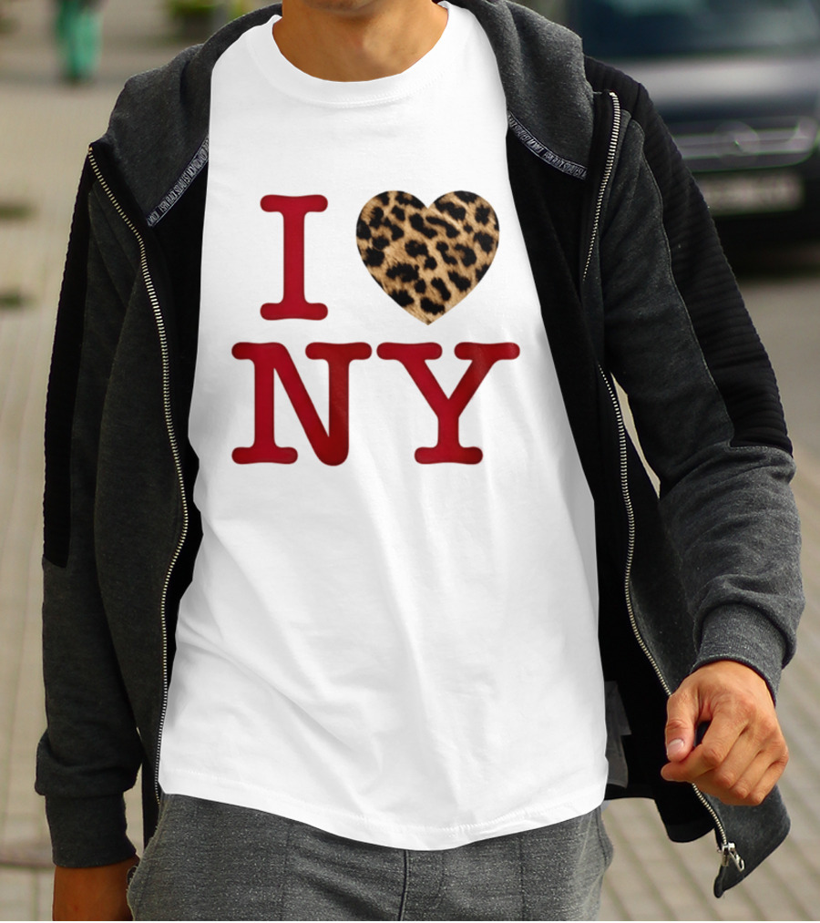 Latto Crave I Heart NY Leopard T-Shirt