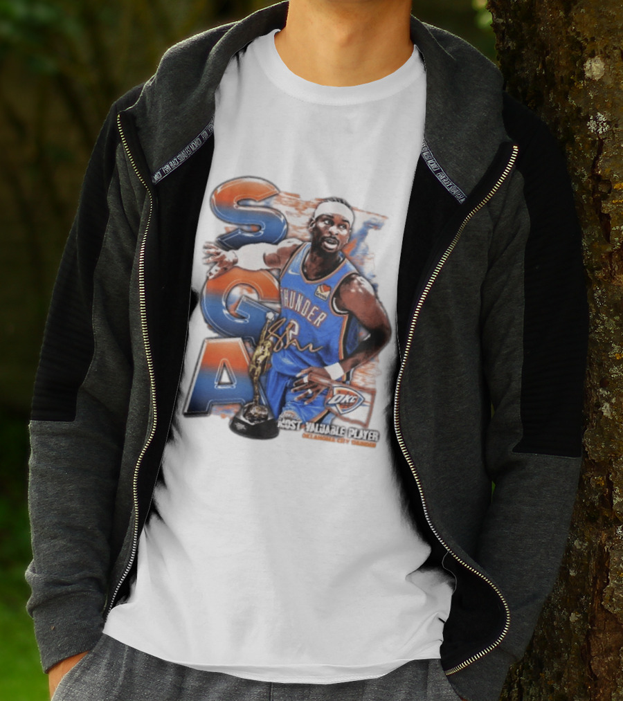 Shai Gilgeous Alexander SGA Oklahoma City Thunder Most Valuable Player T-Shirt