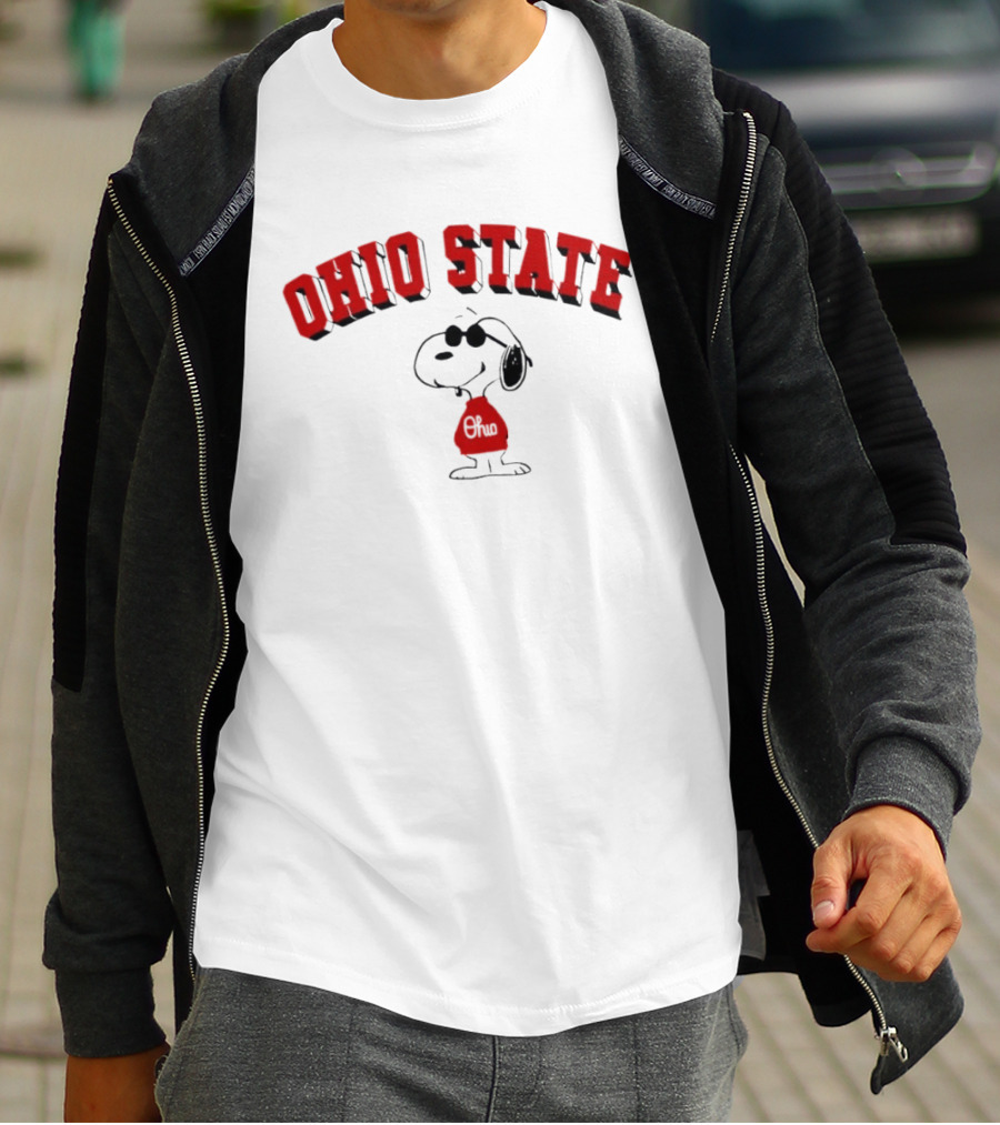 Ohio State Snoopy Peanuts Collaboration T-Shirt