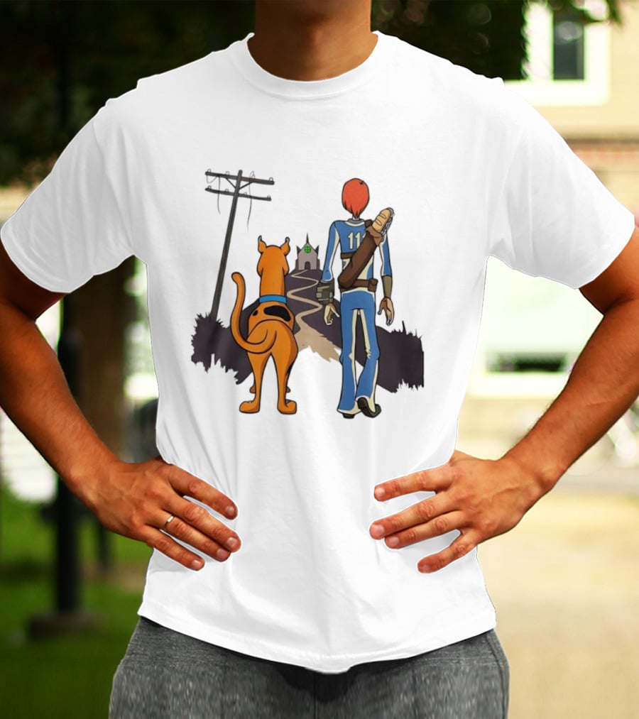 Scooby Doo Shaggy Rogers Fallout Vault Dweller Adventure T-Shirt