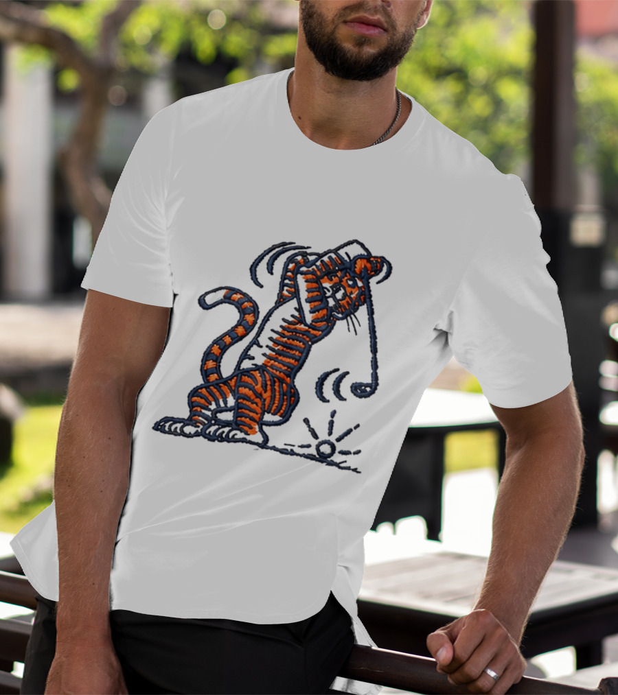Auburn Swinging Tiger Embroidery Golf Hat Auburn University T-Shirt