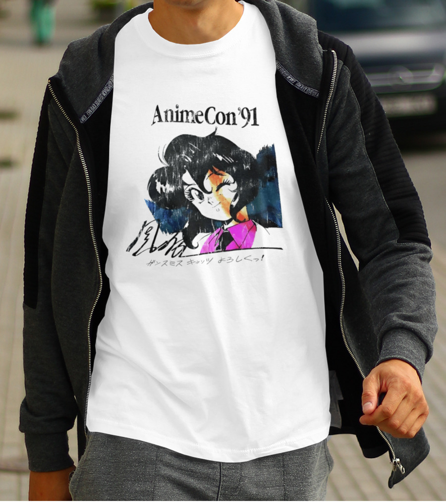 AnimeCon '91 Rally Vincent Gunsmith Cats Manga T-Shirt