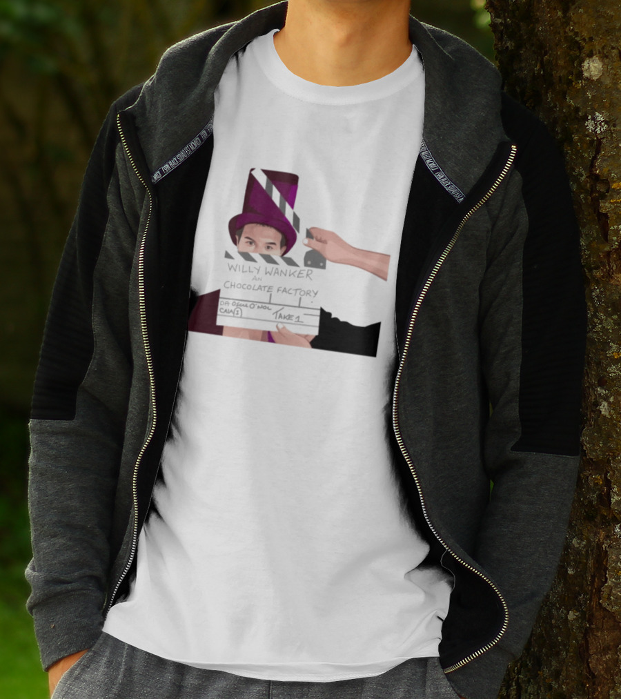 Max And Paddy Willy Wanker Chocolate Factory Movie Scene Take 1 T-Shirt