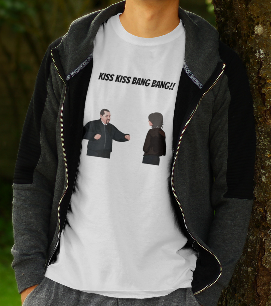 Kiss Kiss Bang Bang Bobby Bacala And Tony Soprano HBO Series T-Shirt