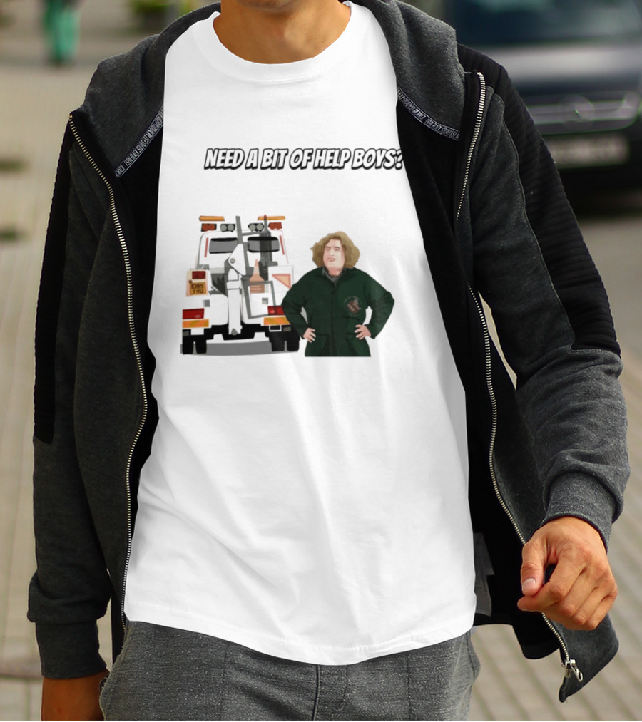NEED A BIT OF HELP BOYS Paddy Tow Truck Raymond Stantz T-Shirt