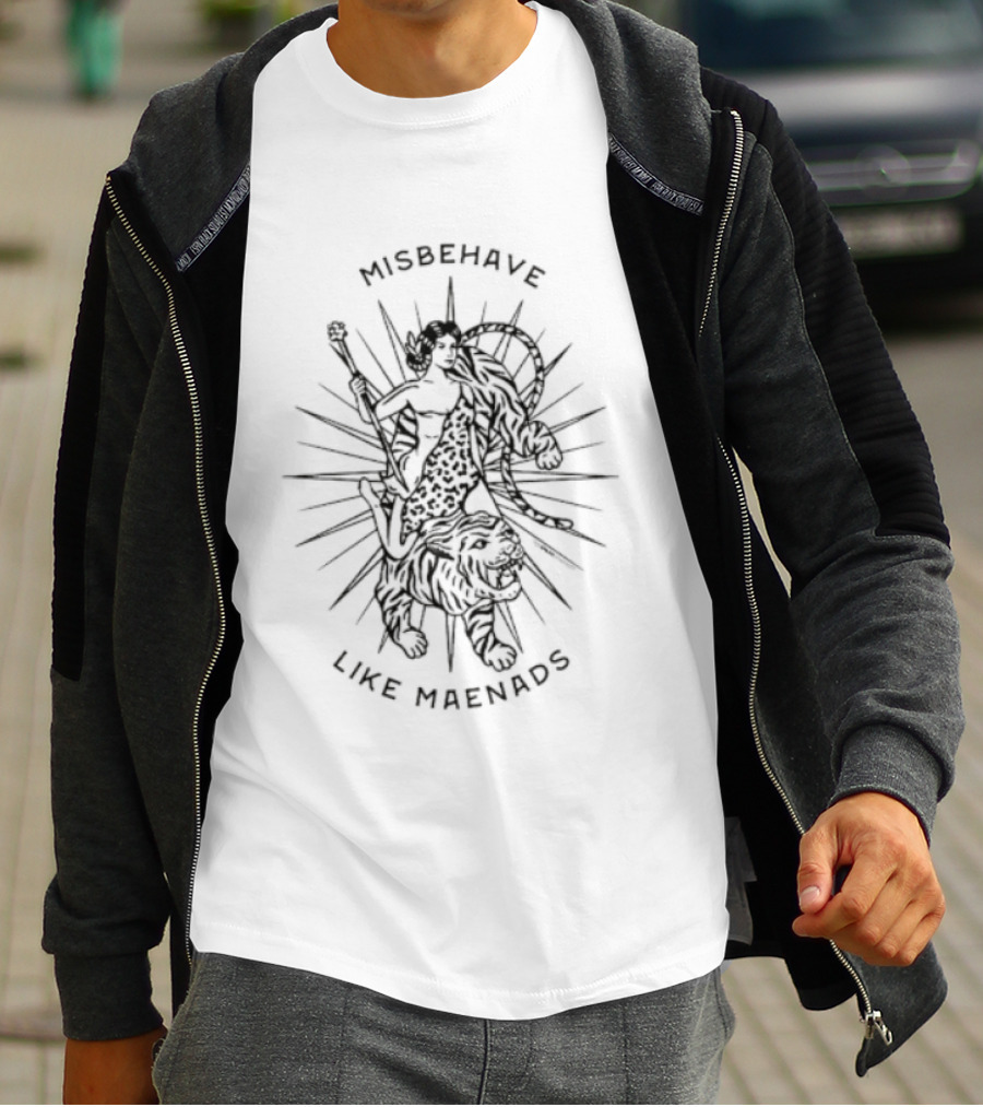 Misbehave Like Maenads Mythical Wild Celebration Burst T-Shirt