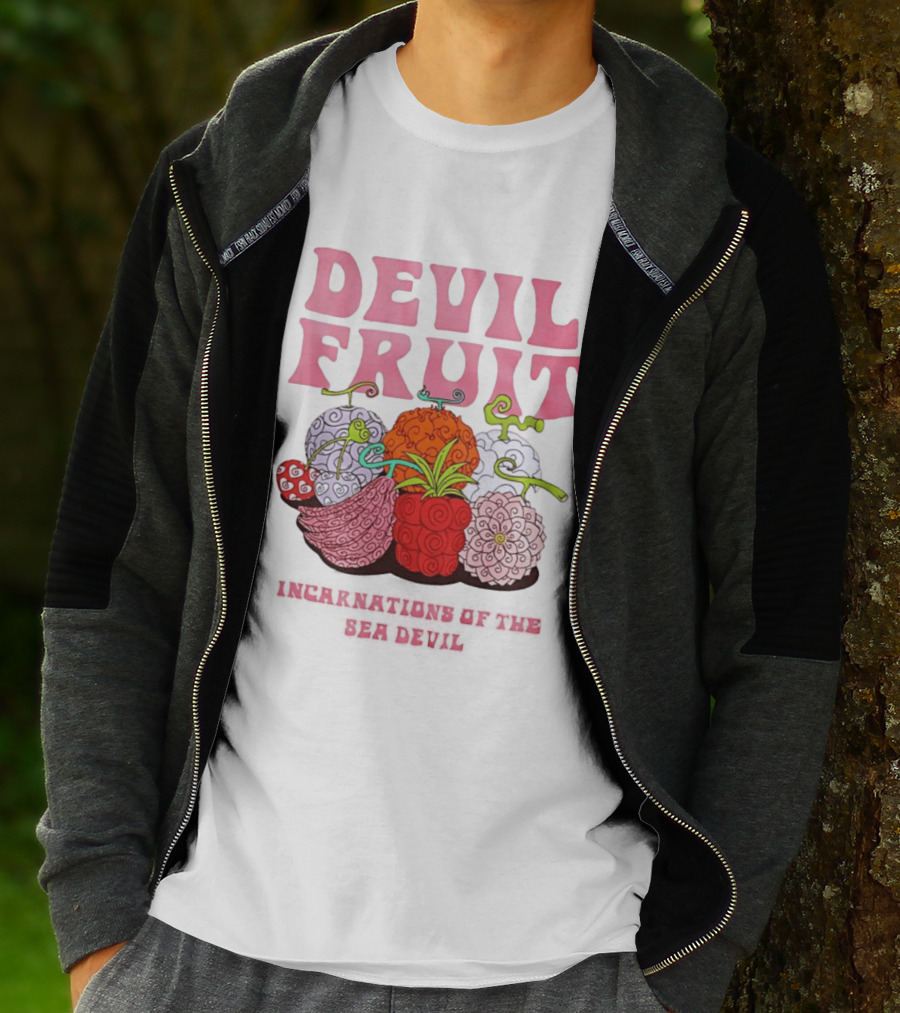 Devil Fruit Incarnations Sea Devil One Piece Anime Manga T-Shirt