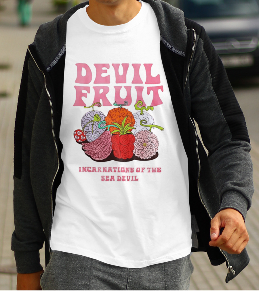 Devil Fruit Incarnations Sea Devil One Piece Anime Manga T-Shirt