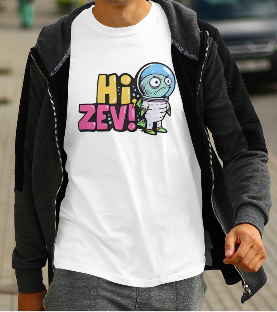 Hi Zev Astronaut Fish NBA New York Knicks Jalen Brunson Cartoon T-Shirt
