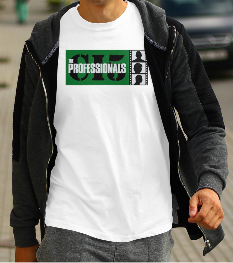 The Professionals CI5 TV Series Bodie Doyle Cowley Silhouette Film Strip T-Shirt