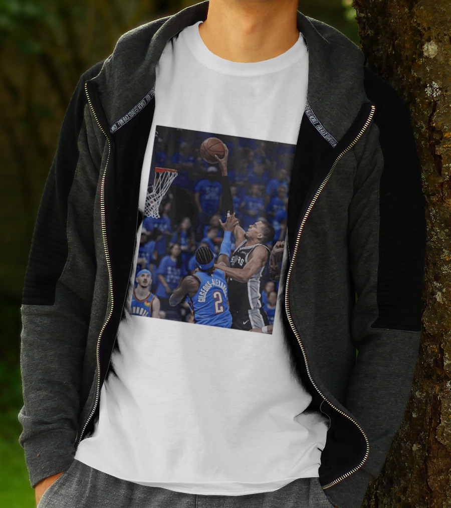 Victor Wembanyama Shai Gilgeous Alexander NBA Showdown San Antonio Spurs Vs Oklahoma City Thunder T-Shirt