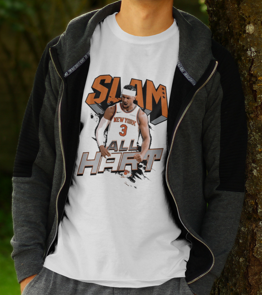 SLAM Josh Hart New York Knicks All Hart T-Shirt