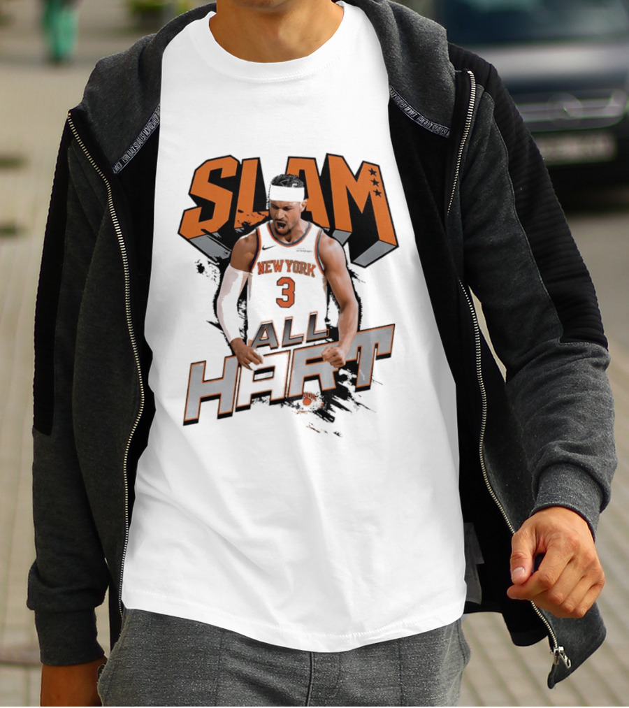 SLAM Josh Hart New York Knicks All Hart T-Shirt