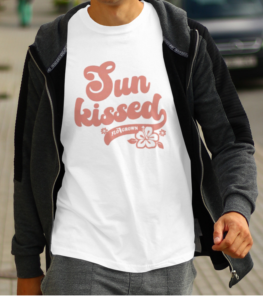 Sun Kissed Flo Grown Florida Hibiscus Flower Beach Summer T-Shirt