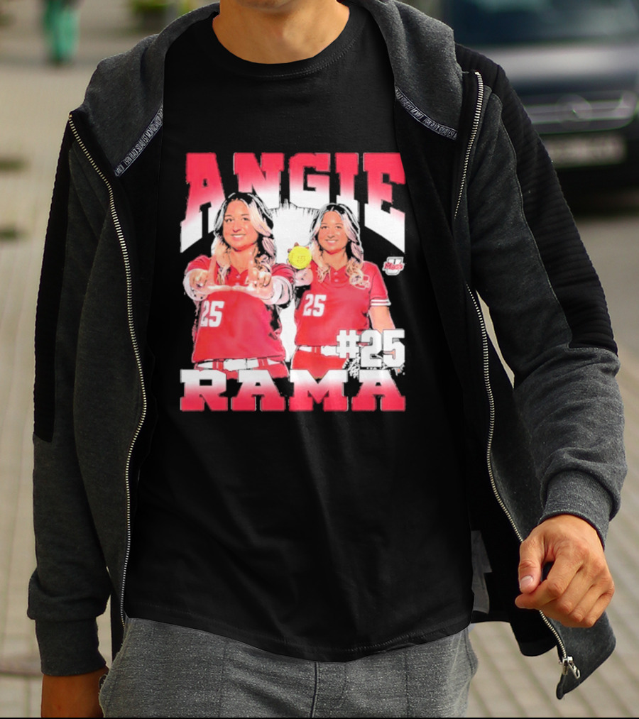 Angie Rama 25 Umass Athletics NCAA Softball T-Shirt