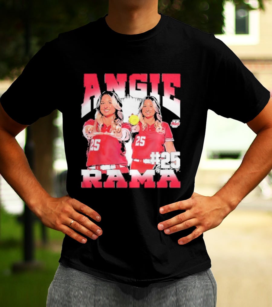 Angie Rama 25 Umass Athletics NCAA Softball T-Shirt