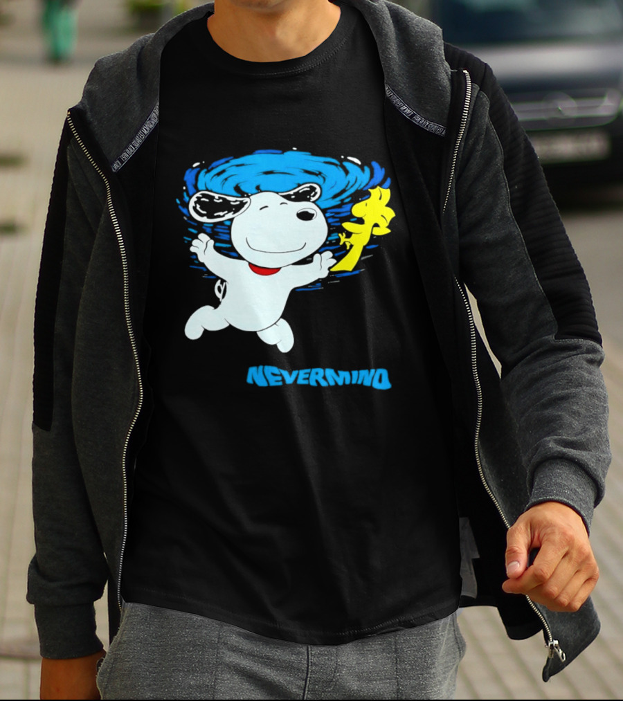 Snoopy Woodstock Nevermind Swimming Adventure T-Shirt