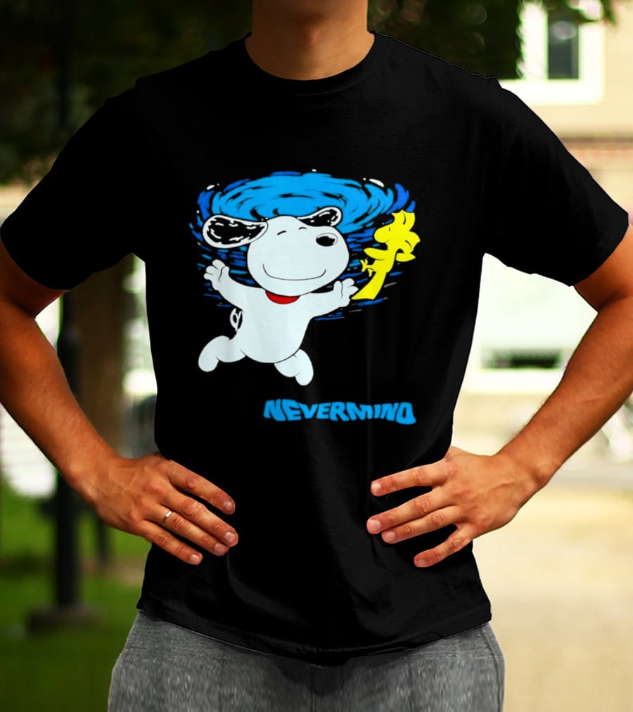 Snoopy Woodstock Nevermind Swimming Adventure T-Shirt