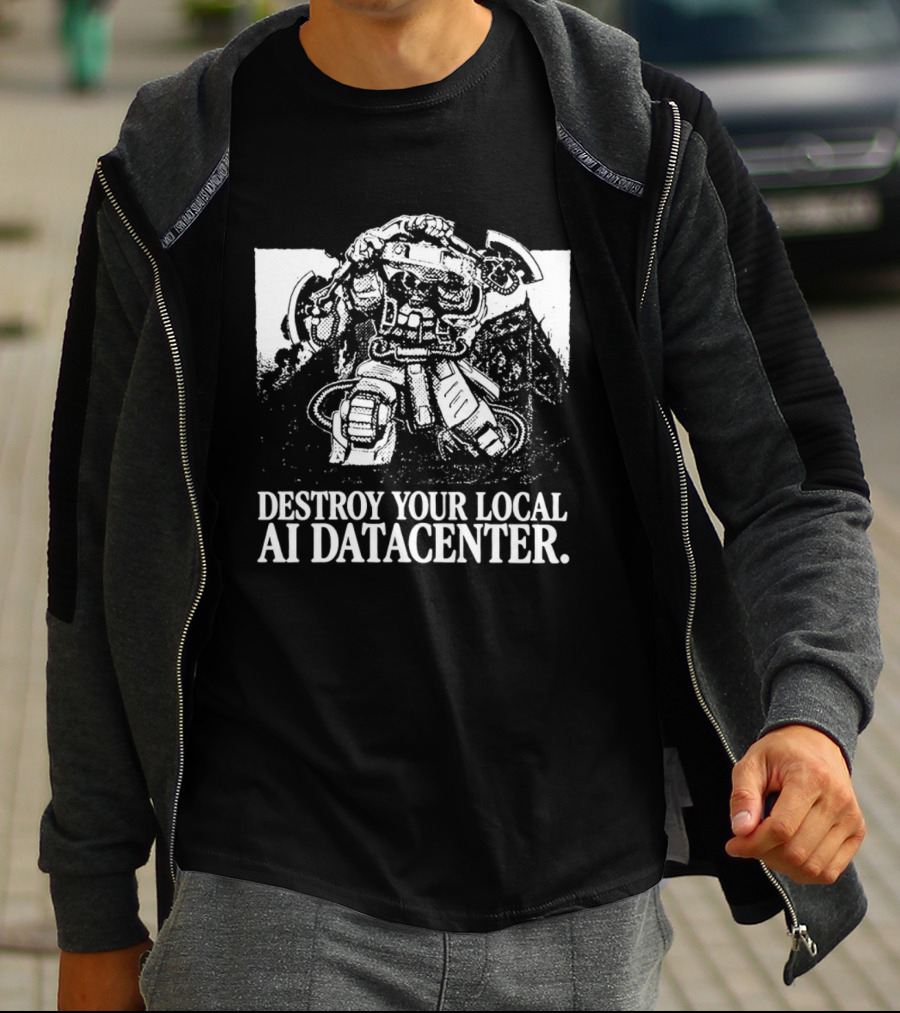 Destroy Your Local AI Datacenter Space Marine T-Shirt