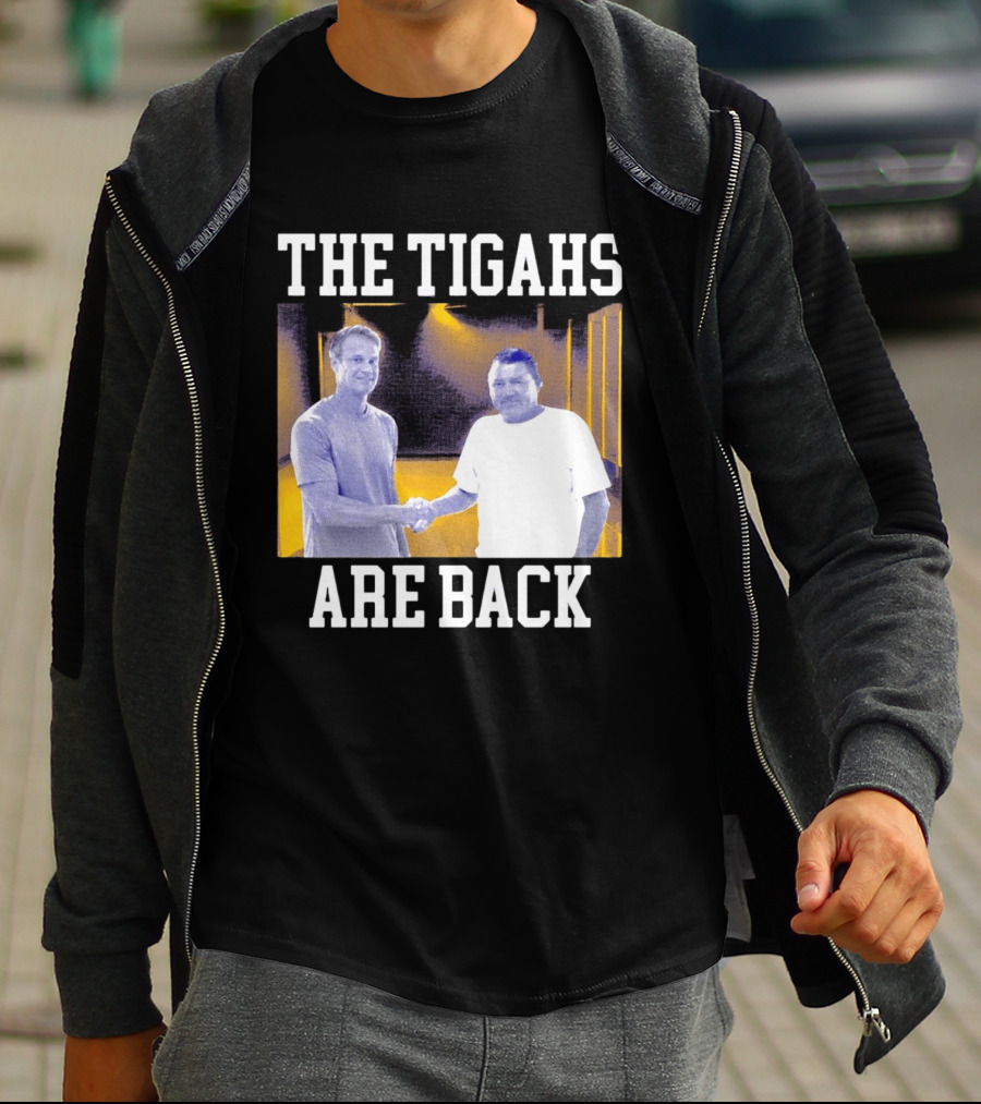 The Tigahs Are Back Brian Kelly Handshake T-Shirt