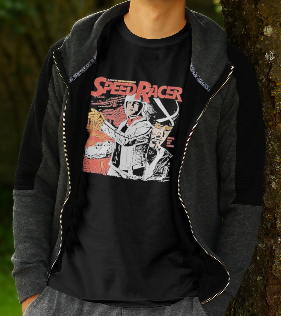 Speed Racer Movie Mach 5 Racer X Manga Style Wachowskis Film T-Shirt