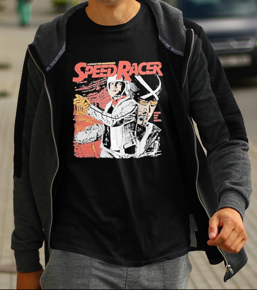 Speed Racer Movie Mach 5 Racer X Manga Style Wachowskis Film T-Shirt