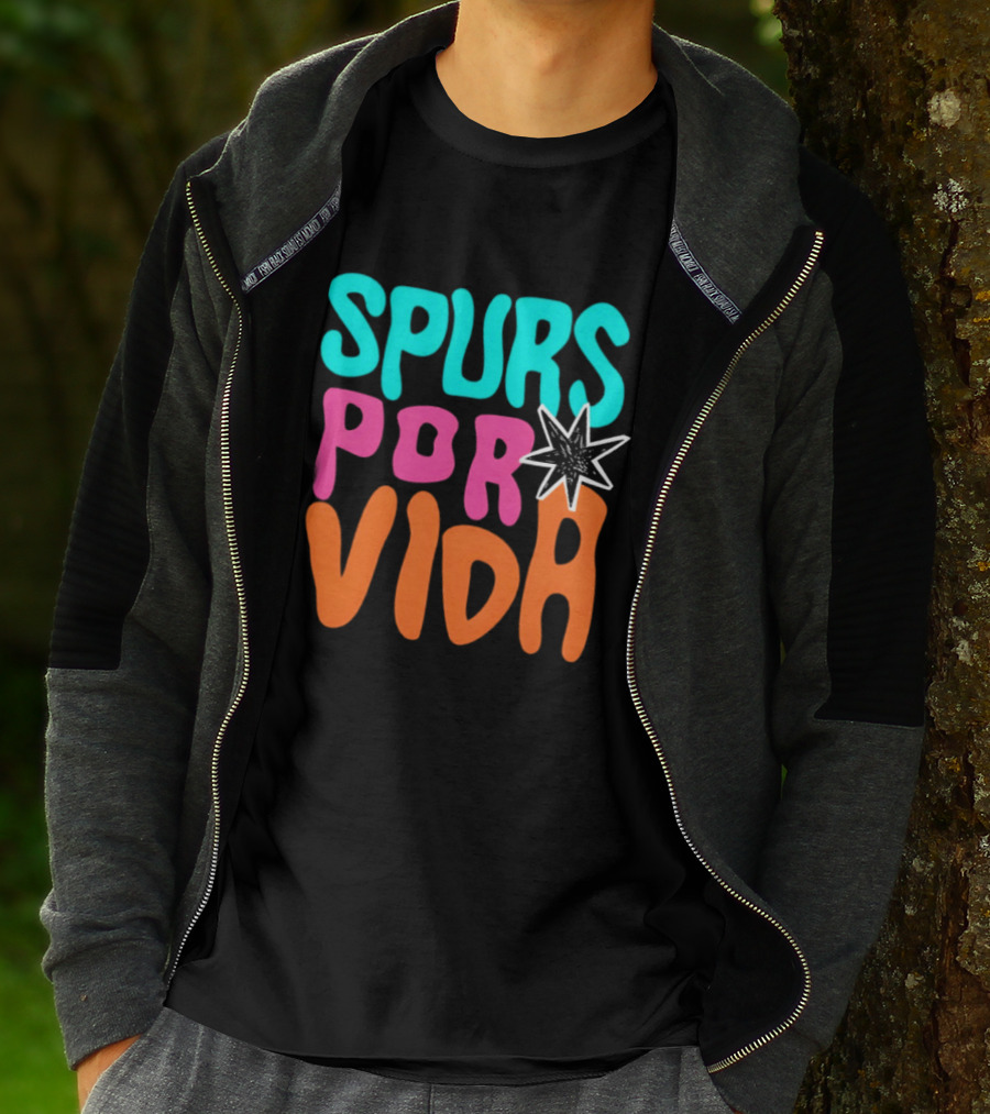 Spurs Por Vida San Antonio Basketball NBA 2026 T-Shirt