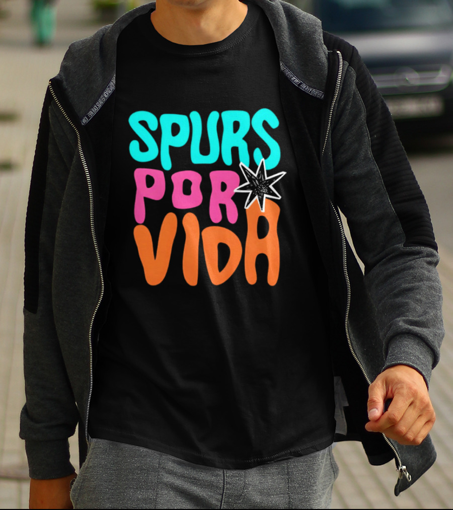 Spurs Por Vida San Antonio Basketball NBA 2026 T-Shirt
