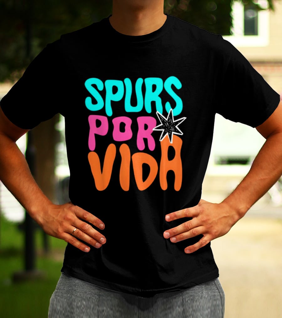 Spurs Por Vida San Antonio Basketball NBA 2026 T-Shirt