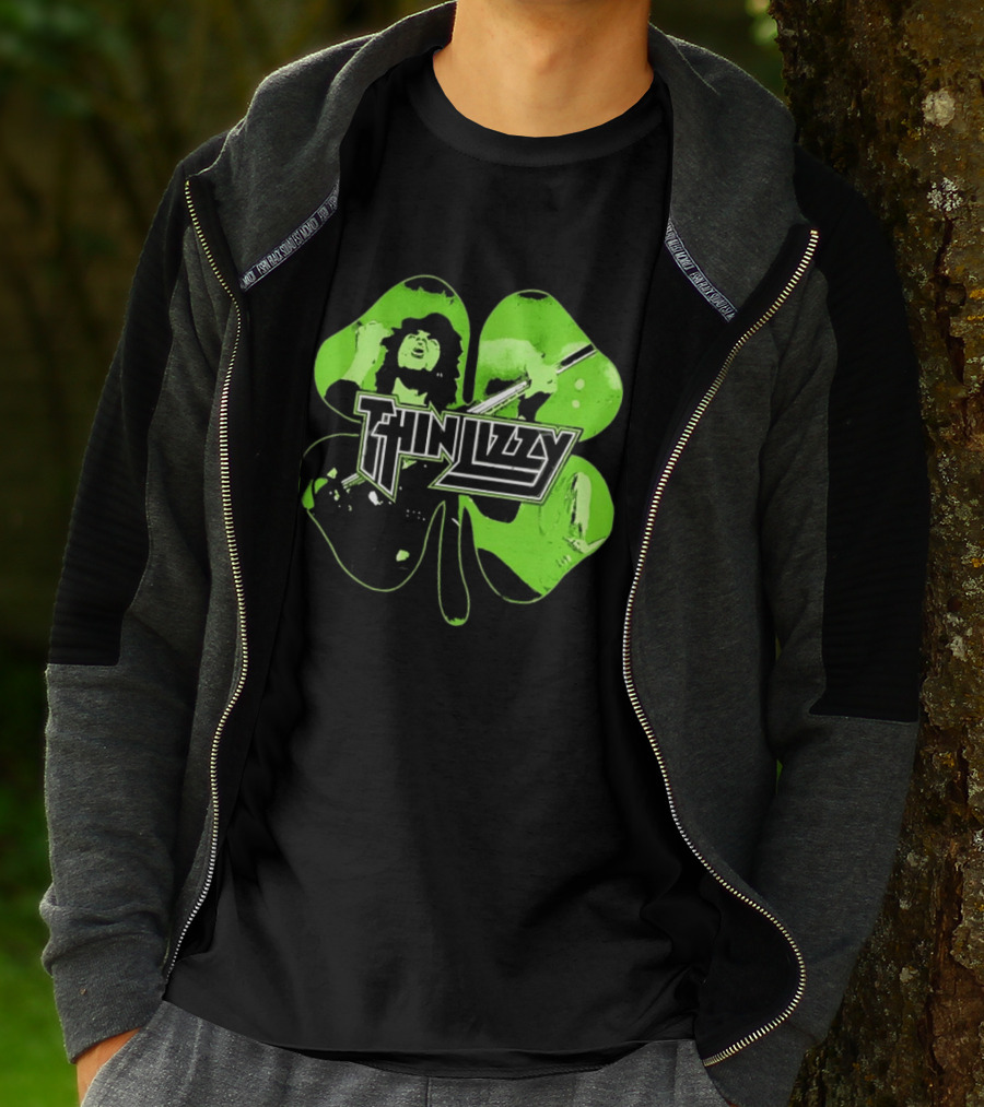 Thin Lizzy Irish Rock Band Green Clover St. Patrick's Day 2026 T-Shirt