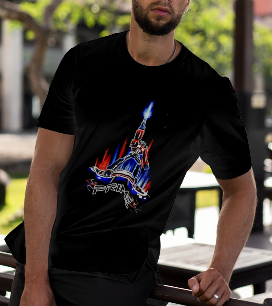 Transformers Optimus Prime Neon Glow Sci Fi Legacy 2026 T-Shirt