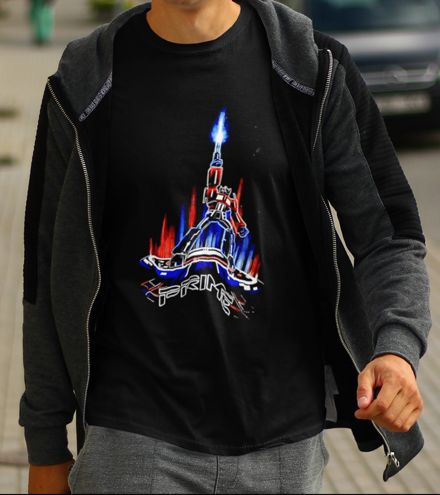 Transformers Optimus Prime Neon Glow Sci Fi Legacy 2026 T-Shirt