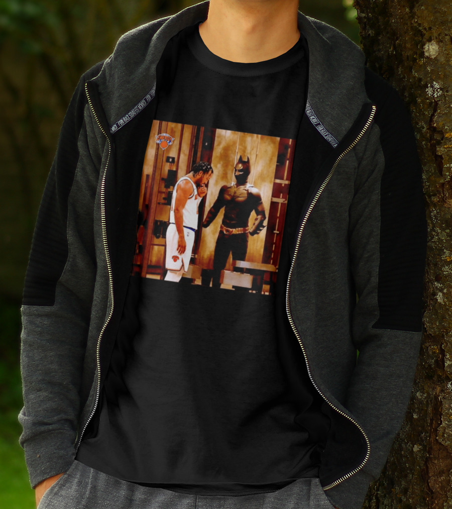 New York Knicks Jaylen Brunson Meets Batman Gotham T-Shirt