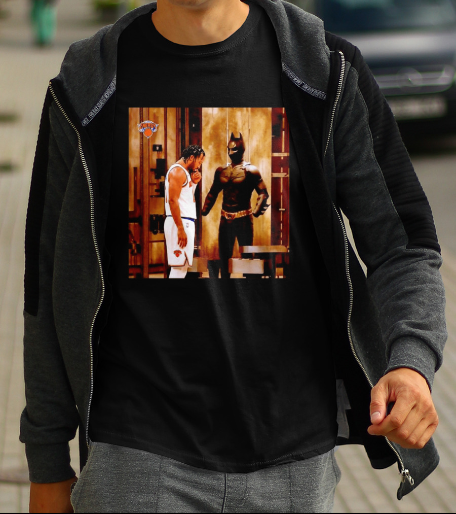 New York Knicks Jaylen Brunson Meets Batman Gotham T-Shirt
