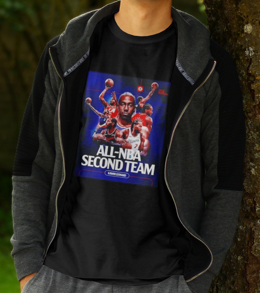 Kawhi Leonard Clippers All NBA Second Team Basketball Highlights T-Shirt