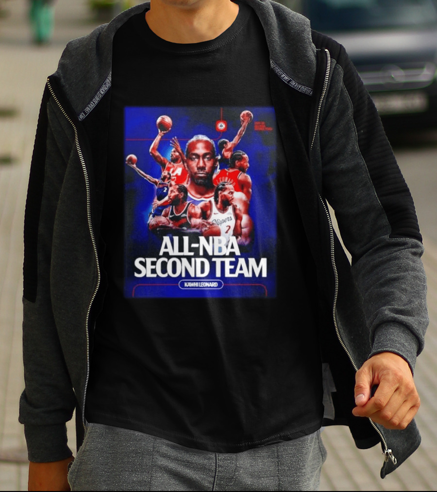 Kawhi Leonard Clippers All NBA Second Team Basketball Highlights T-Shirt