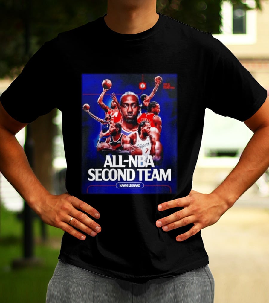 Kawhi Leonard Clippers All NBA Second Team Basketball Highlights T-Shirt