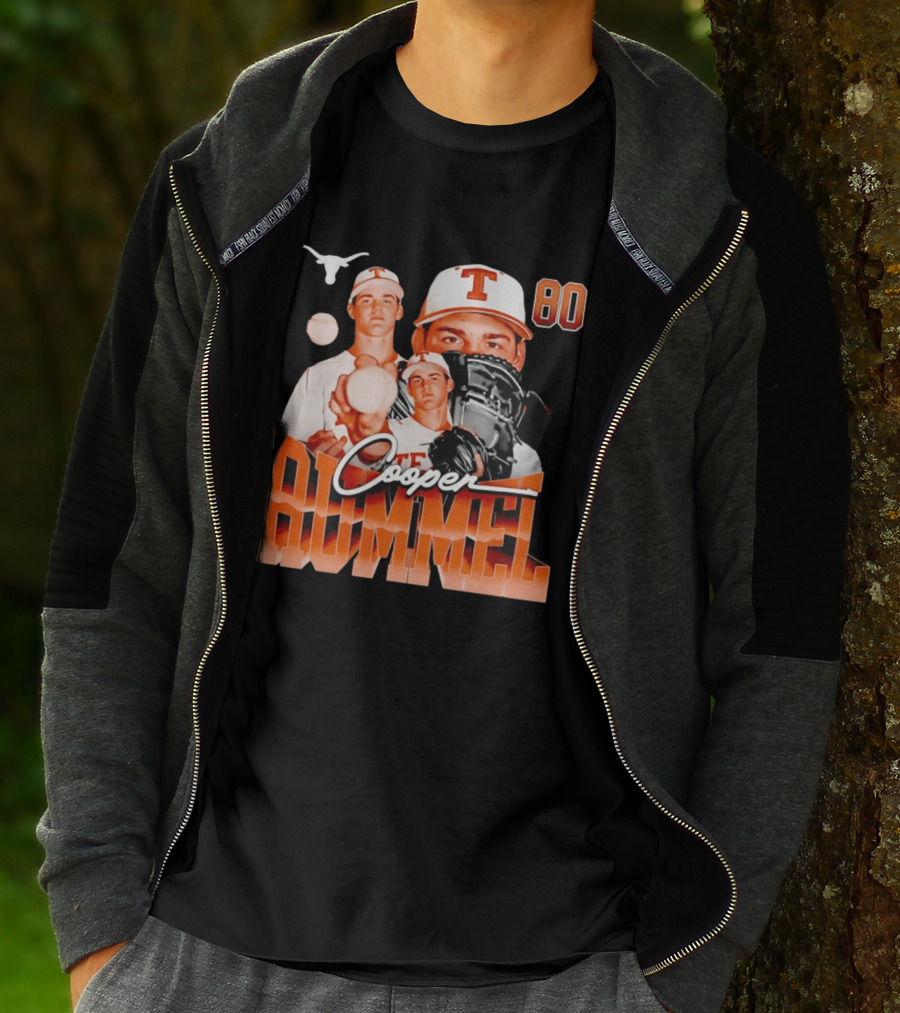 Texas Longhorns Cooper Rummel Baseball Collage 80 T-Shirt