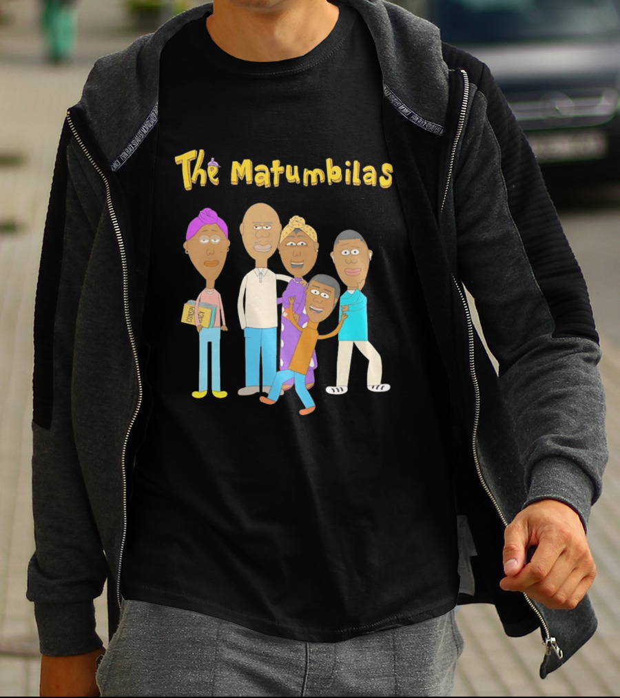 The Matumbilas Family Cartoon Conspiracy Animated Book Characters T-Shirt