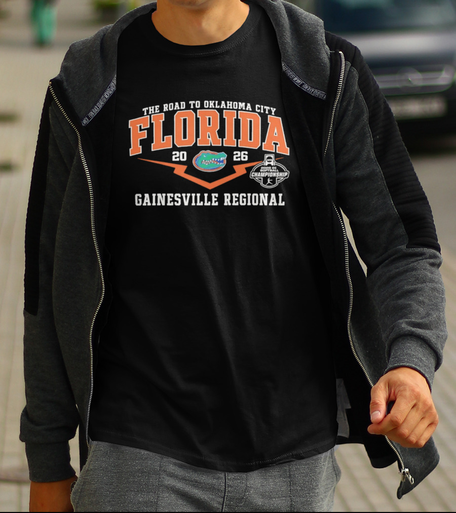 Florida Gators 2026 Road To Oklahoma City Gainesville Regional T-Shirt