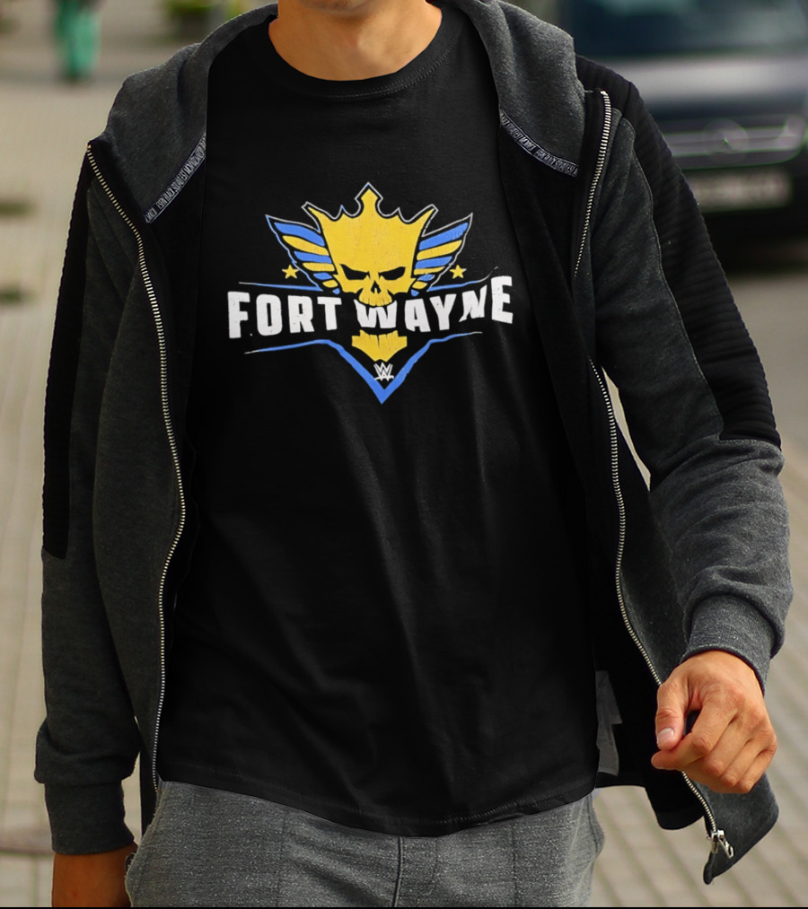 Fort Wayne WWE Skull King Wings T-Shirt